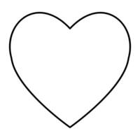 amore simbolo. cuore linea icona, schema vettore logo illustrazione, isolato cuore su un' bianca sfondo