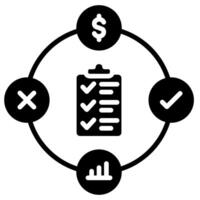 urto valutazione icona linea vettore illustrazione