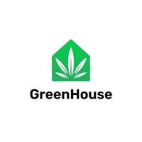 verde Casa foglia eco bio biologico azienda agricola vettore illustrazione logo