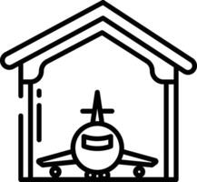 hangar schema vettore illustrazione