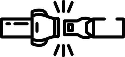 cintura di sicurezza schema vettore illustrazione