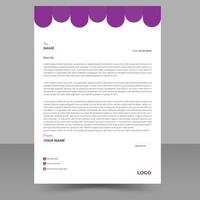 semplice, creativo, moderno, unico pulito carta intestata design modello a4 taglie. vettore