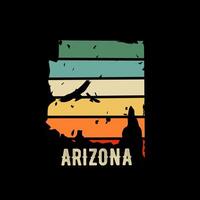 vettore di Arizona roccia montagna silhouette nel tramonto Perfetto per Stampa, appare, eccetera