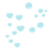 cuore sagomato bolle clipart vettore