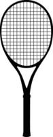 silhouette di tennis racchetta illustrazione. sport attrezzatura vettore