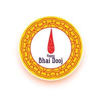 contento bhai dooj design per indiano Festival vettore