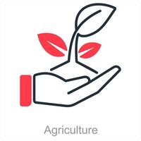 agricoltura e agricoltura icona concetto vettore