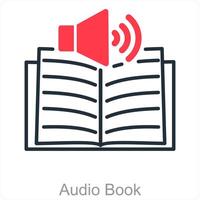 Audio libro e lettura icona concetto vettore
