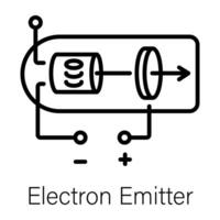 di moda elettrone emettitore vettore