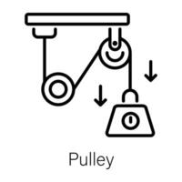 di moda puleggia concetti vettore