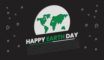 mondo terra giorno, a partire dal consapevolezza per azione festeggiare terra giorno mondo terra giorno bandiera modello vettore