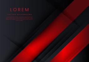 modello banner aziendale concetto rosso nero grigio e bianco contrasto sfondo. vettore
