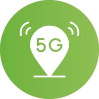 5g creativo icona design vettore