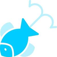 pesce attrattivo creativo icona design vettore