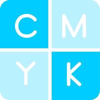 CMYK creativo icona design vettore