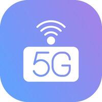 5g Rete creativo icona design vettore