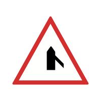 Vector Minor Cross Road dall&#39;icona Right Road Sign