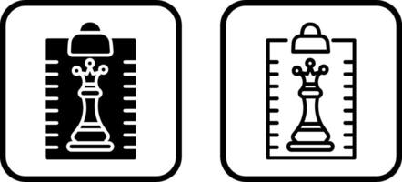 appunti scacchi vettore icona