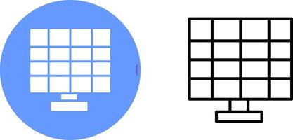 solare pannello vettore icona