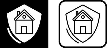 Casa protezione vettore icona