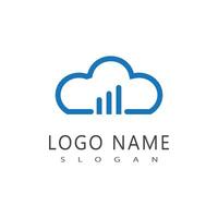 nube logo vettore modello simbolo design