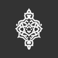 islamico geometrico. astratto mandala. etnico decorativo elemento vettore