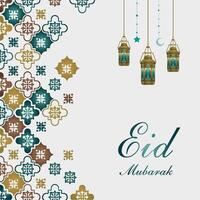 eid mubarak lussuoso design creativo vettore. premio eid saluto modello. vettore