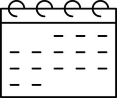 calendario icona simbolo vettore Immagine