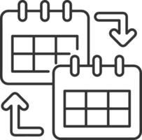 calendario icona simbolo vettore Immagine