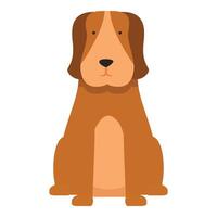 cane cucciolo icona cartone animato vettore. casa domestico animale vettore