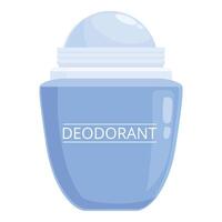 blu colore deodorante icona cartone animato vettore. terme bellezza viso vettore