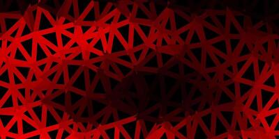 sfondo poligonale vettoriale rosso scuro.
