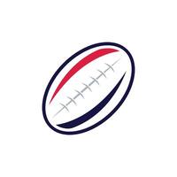 Rugby palla logo vettore icona