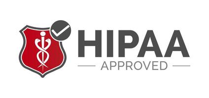 hipaa approvato icona vettore