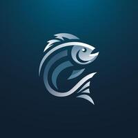 pesce logo design modello, un' vettore illustrazione in mostra un' creativo e professionale logo design per legati al pesce aziende