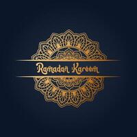 lusso mandala Ramadan kareem islamico sfondo design vettore completamente modificabile