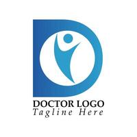 medico logo design vettore