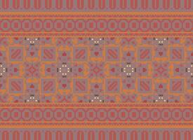 attraversare cucire. pixel. geometrico etnico orientale senza soluzione di continuità modello tradizionale sfondo. in stile azteco astratto vettore illustrazione. design per tessile, tenda, tappeto, sfondo, vestiario, involucro