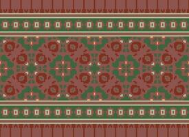 attraversare cucire. pixel modello. etnico modelli. astratto arte. design per tappeto, sfondo, vestiario, tessile, cuscino, tenda, lenzuolo, tavolo corridori. mehndi. rushnyk. terra tono. Vintage ▾. vettore. vettore