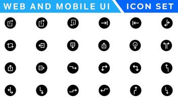 ui UX icona mega impostare, utente interfaccia iconset collezione vettore