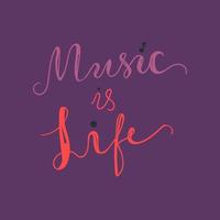 musica è vita vettore