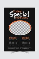 design del menu del ristorante vettore