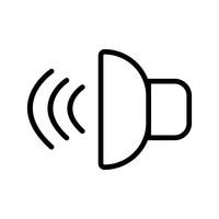 Illustrazione vettoriale icona del suono