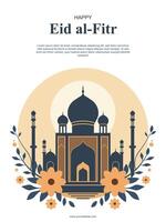 Eid al-Fitr sfondo. religioso culturale. vettore