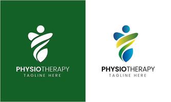 ai generato fisioterapia vettore icona cartello simbolo logo design modello
