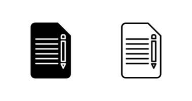 modificare documento vettore icona