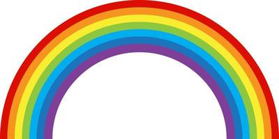 arcobaleno multicolore curvo. illustrazione vettoriale. eps10 vettore