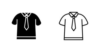 camicia e cravatta vettore icona