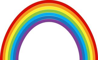 arcobaleno multicolore curvo. illustrazione vettoriale. eps10 vettore