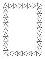 cornice rettangolare nera. formato a4. illustrazione vettoriale. eps10 vettore